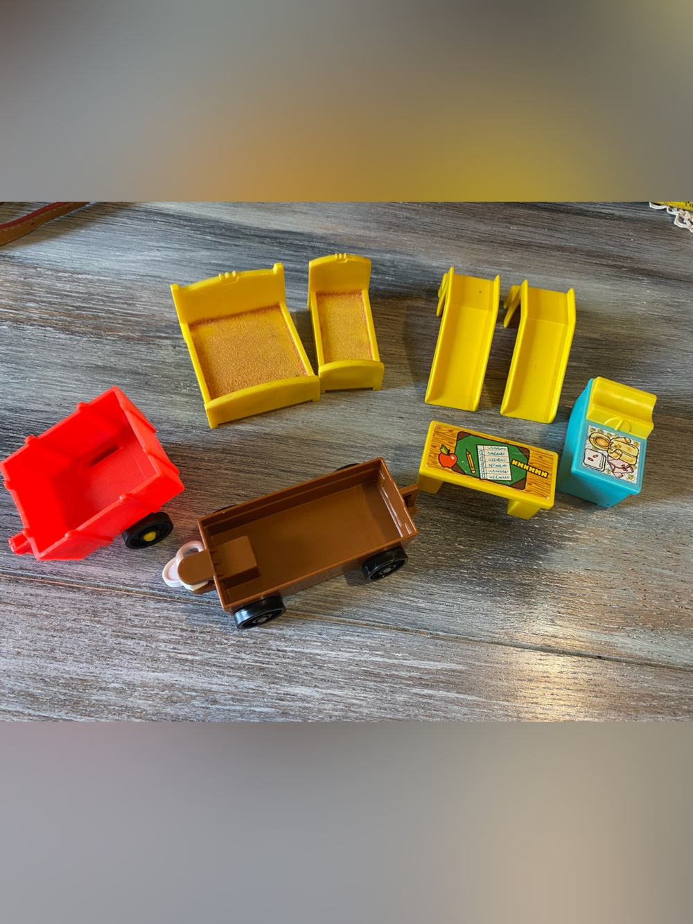Little people vintage Replacements Wagon Beds Teacher Desk Changing Table